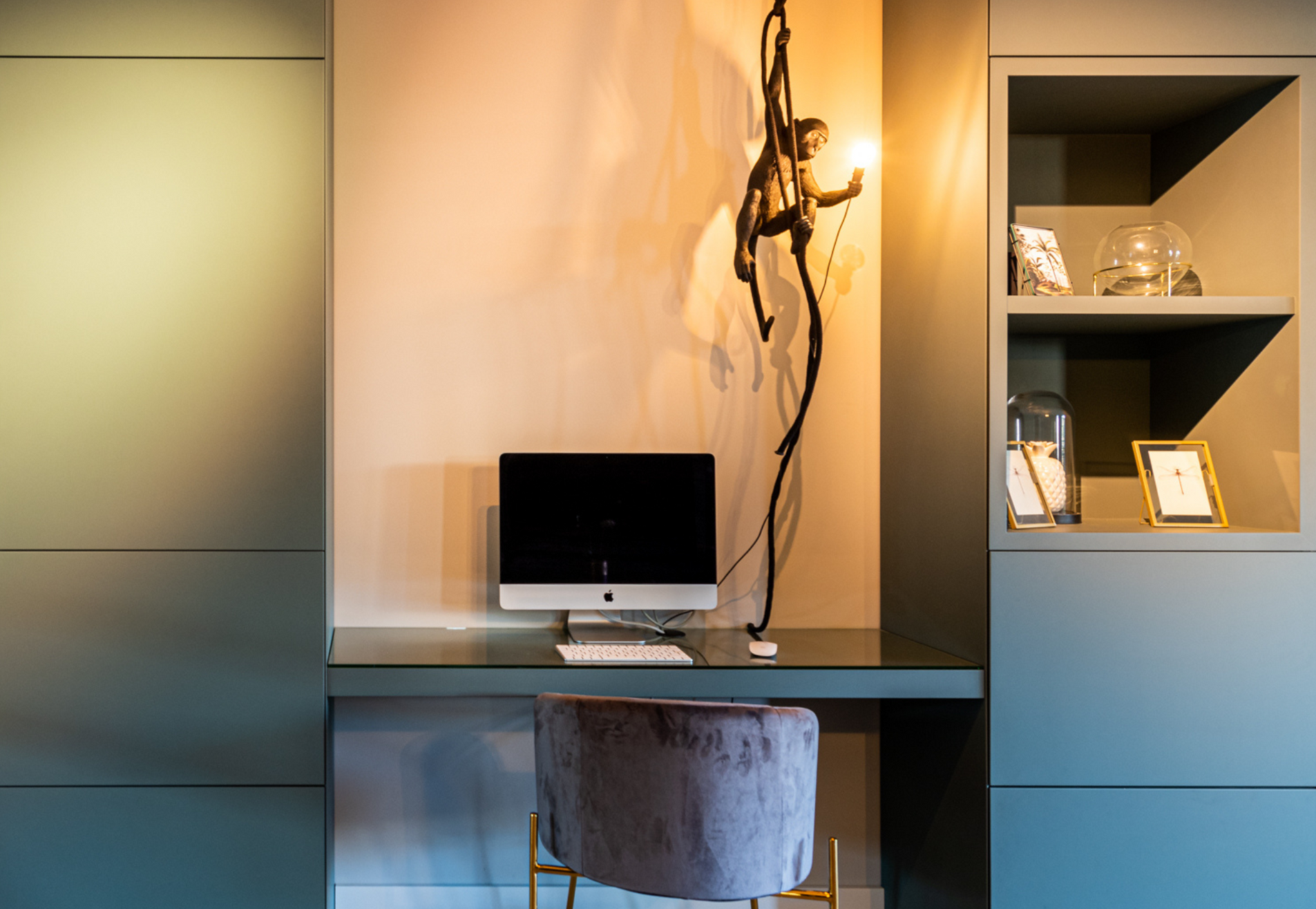 TV wandmeubel op maat Houten